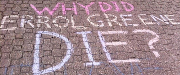 Vigil for Errol Greene